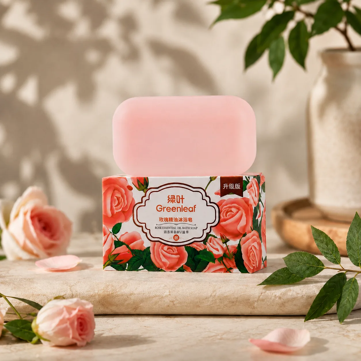 Greenleaf Мыло для ванны с эфирным маслом розы