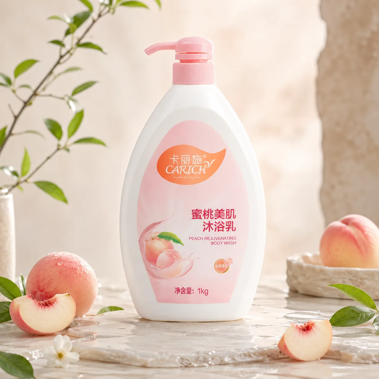 GREENLEAF CARICH Peach Rejuvenating Body Wash Восстанавливающий гель для душа «Сочный персик»
