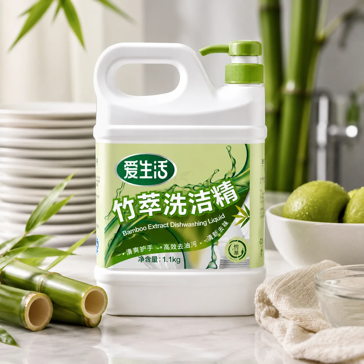 GREENLEAF iLiFE Концентрированный гель для мытья посуды с экстрактом бамбука