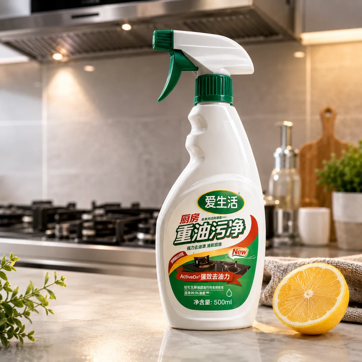 GREENLEAF iLiFE Чистящее средство для кухни от жира и нагара (с распылителем)