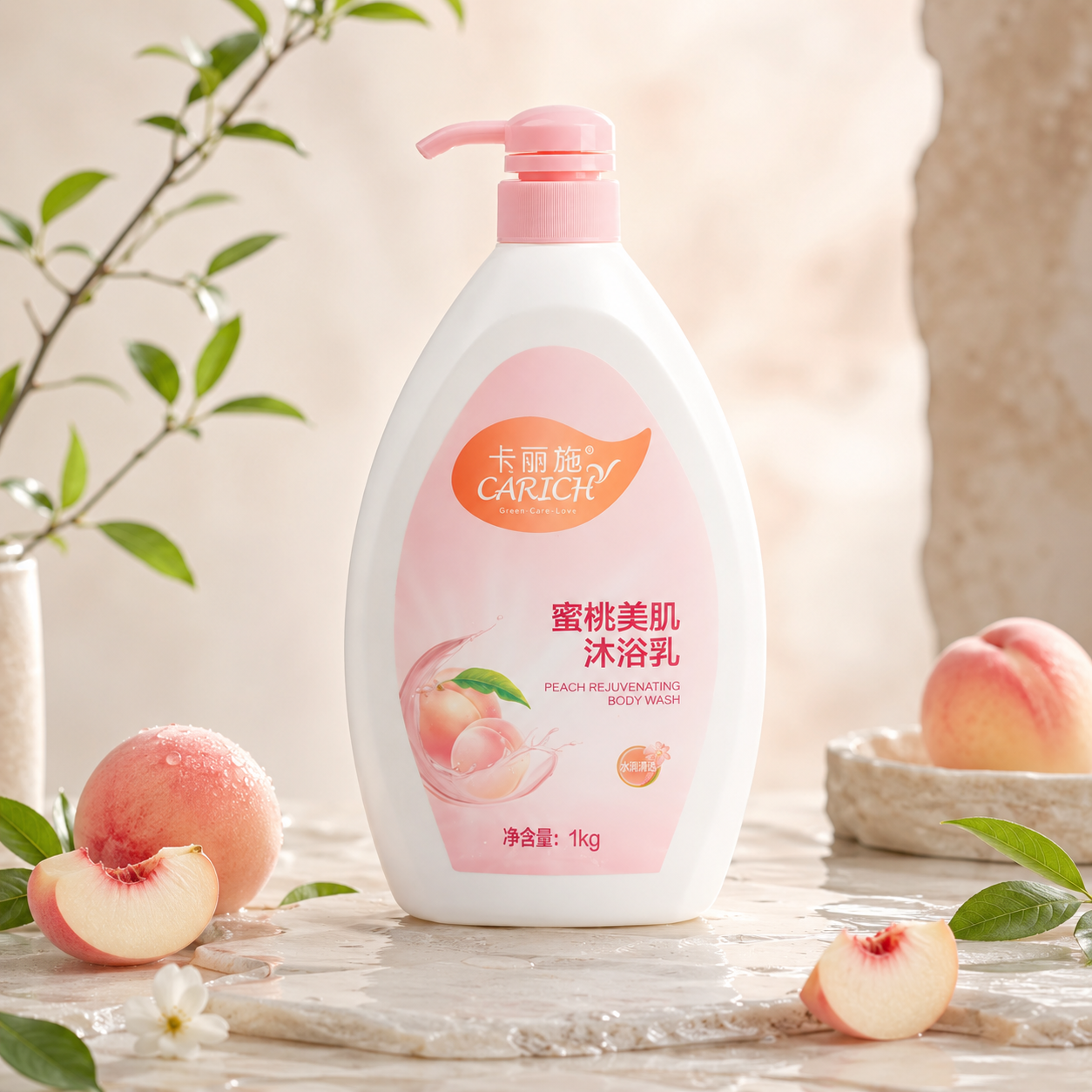 GREENLEAF CARICH Peach Rejuvenating Body Wash Восстанавливающий гель для душа «Сочный персик»